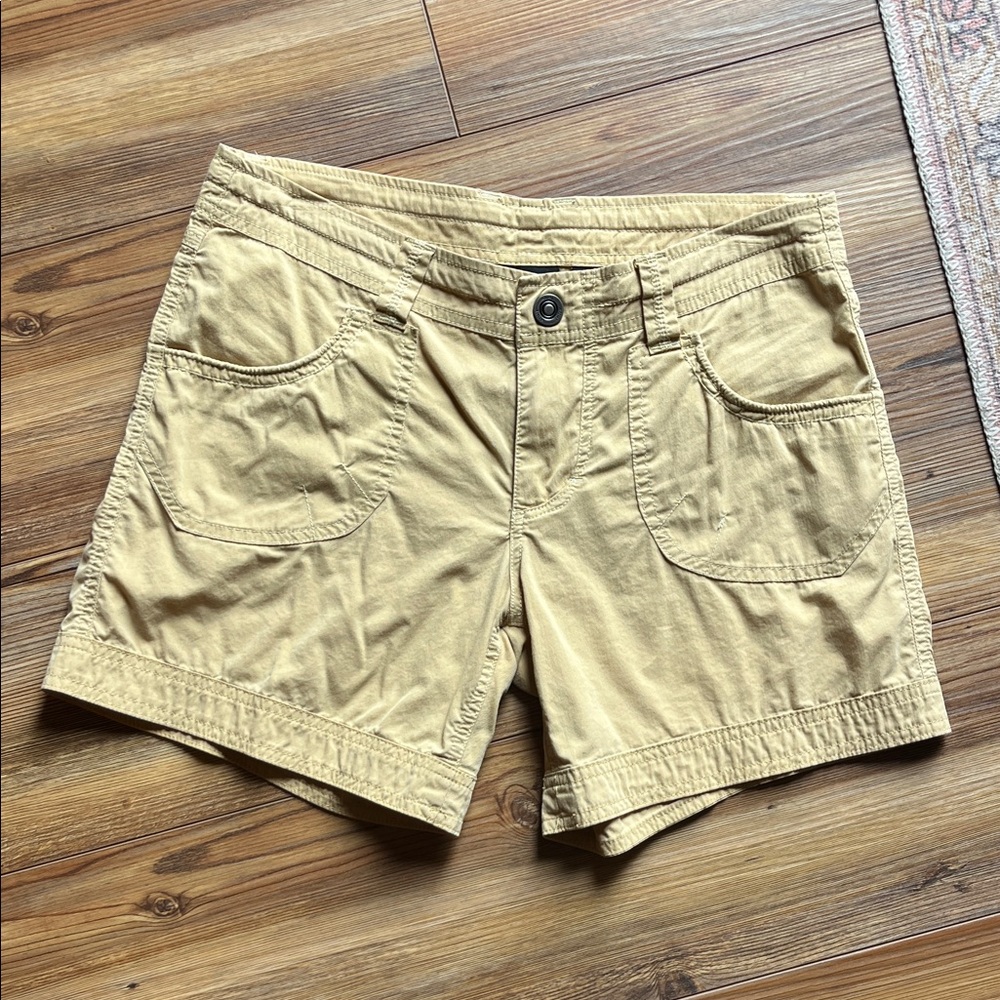 Women's Kuhl Brand Hiking Shorts in Tan